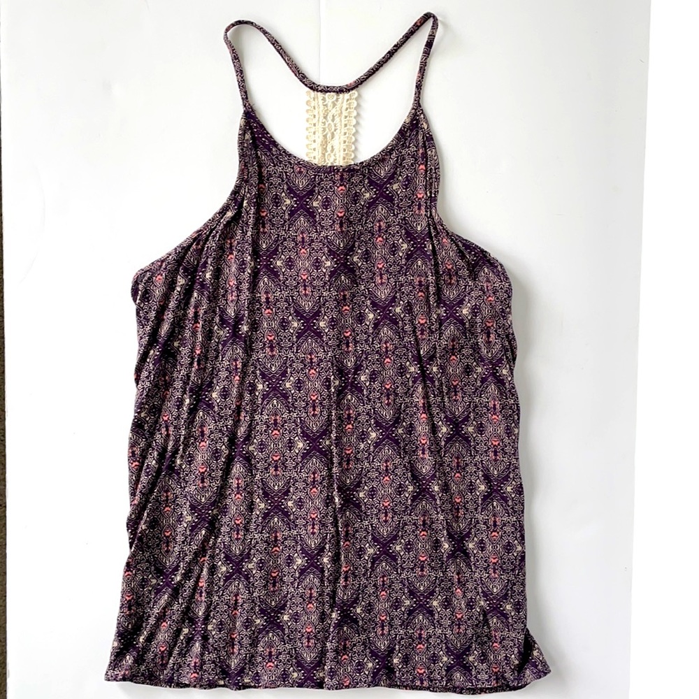 Kaileigh crochet back tank top